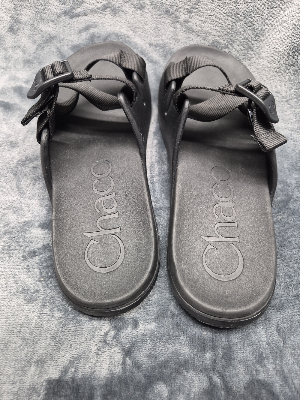 Chaco Sandals Womens Size 10 Black Chillos Double Strap Adjustable Slide Shoes - Picture 7 of 9